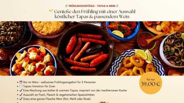 FRÜHLINGSGEFÜHLE – TAPAS & WEIN